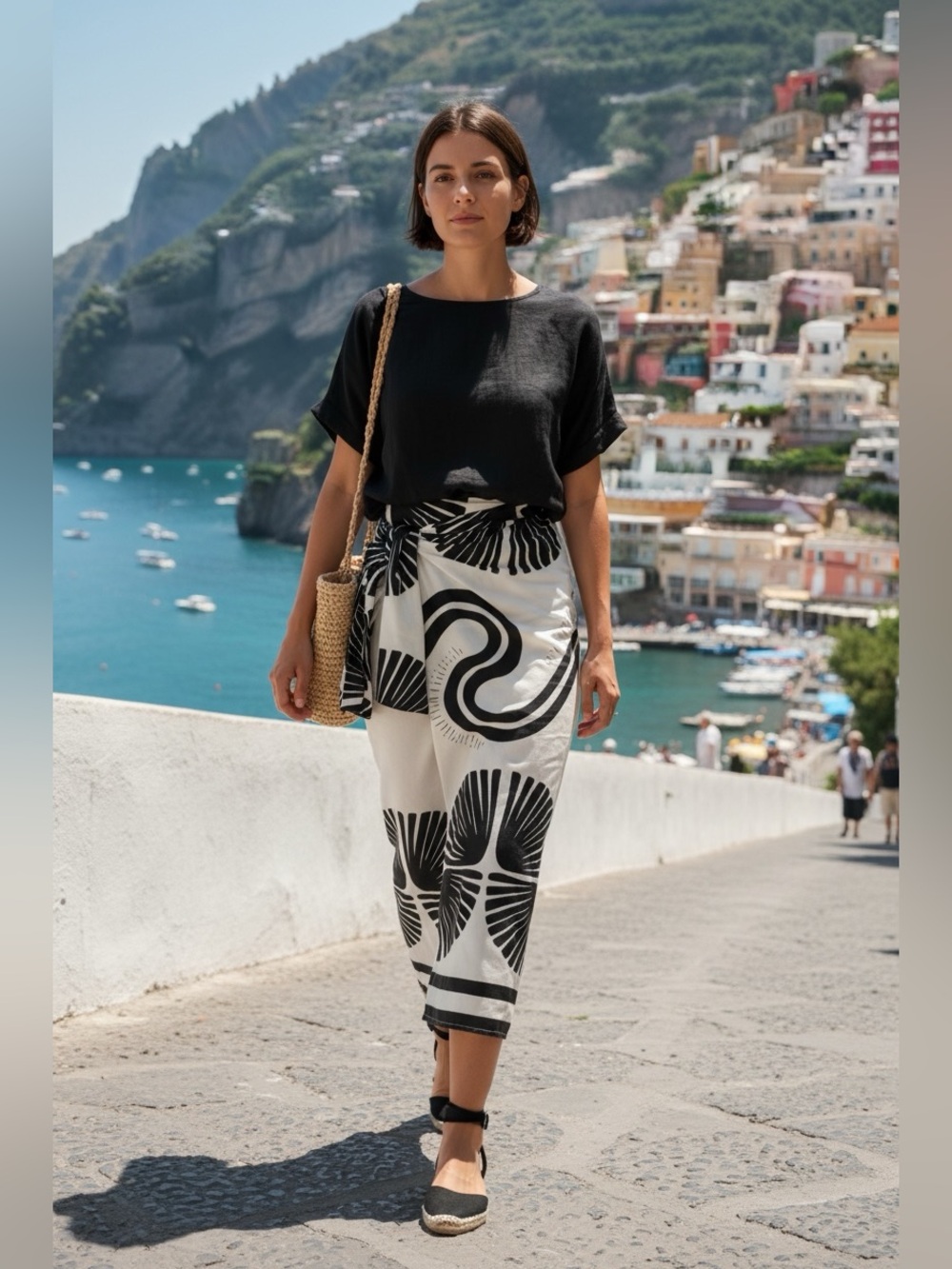 Boho Wrap Midi Skirt Size xs